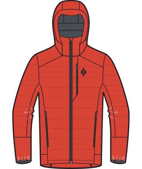 BLACK DIAMOND - M MISSION DOWN 3000 M HOODY