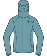 BLACK DIAMOND - W DISTANCE WIND SHELL