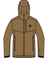 BLACK DIAMOND - W DAWN PATROL SOFTSHELL