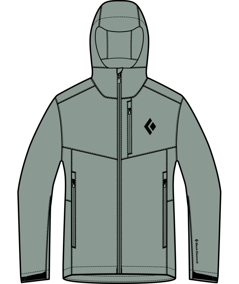 BLACK DIAMOND - W DAWN PATROL SOFTSHELL