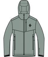 BLACK DIAMOND - W DAWN PATROL SOFTSHELL