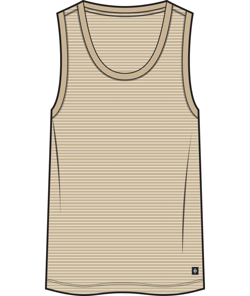 BLACK DIAMOND - W BD STRIPE TANK LONG