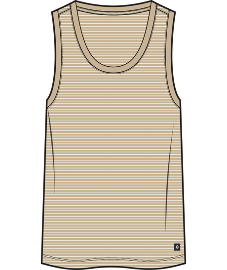 BLACK DIAMOND - W BD STRIPE TANK LONG