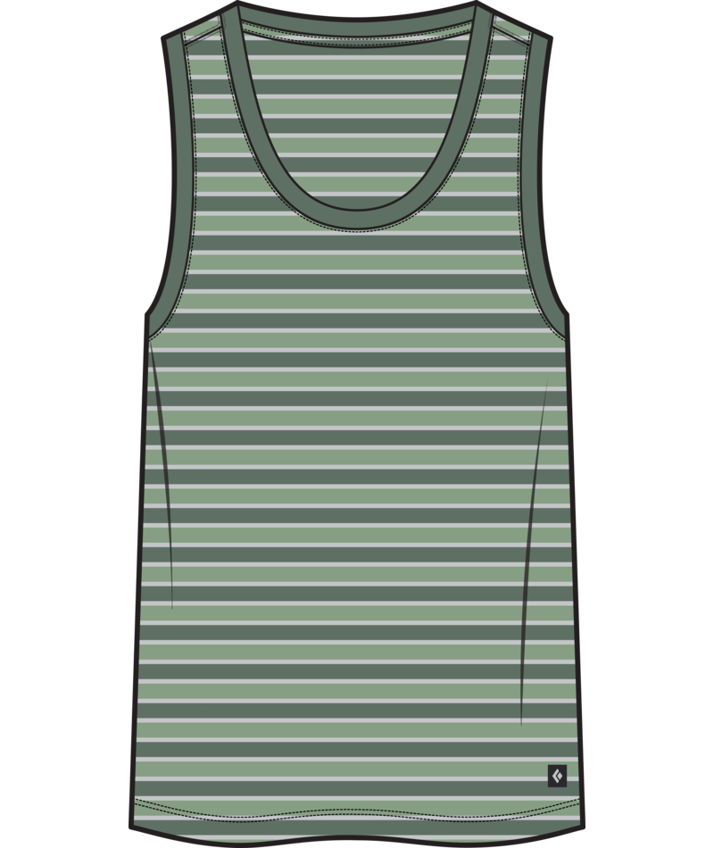 BLACK DIAMOND - W BD STRIPE TANK LONG