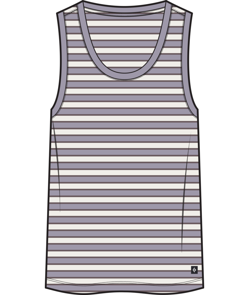 BLACK DIAMOND - W BD STRIPE TANK LONG