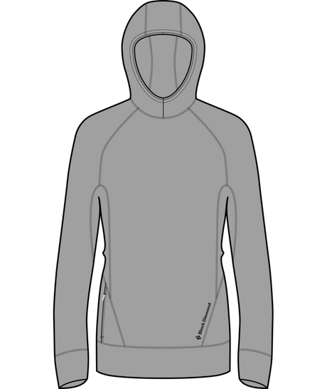 BLACK DIAMOND - SUDADERA CON CAPUCHA W ALPENGLOW