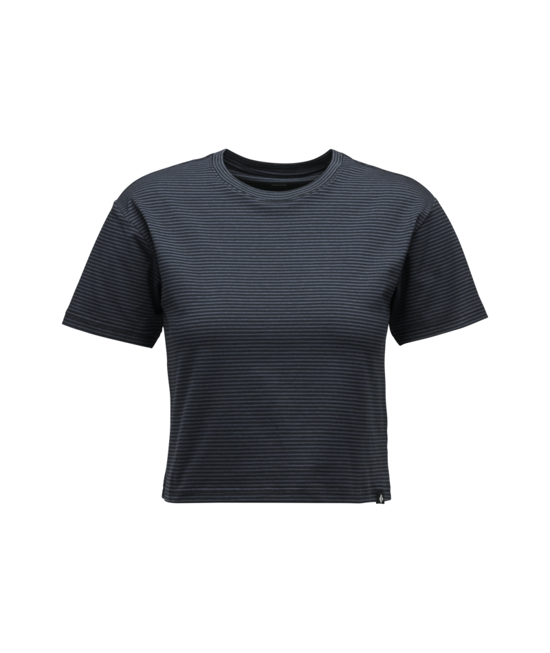 BLACK DIAMOND - W BD STRIPE CROP SS TEE