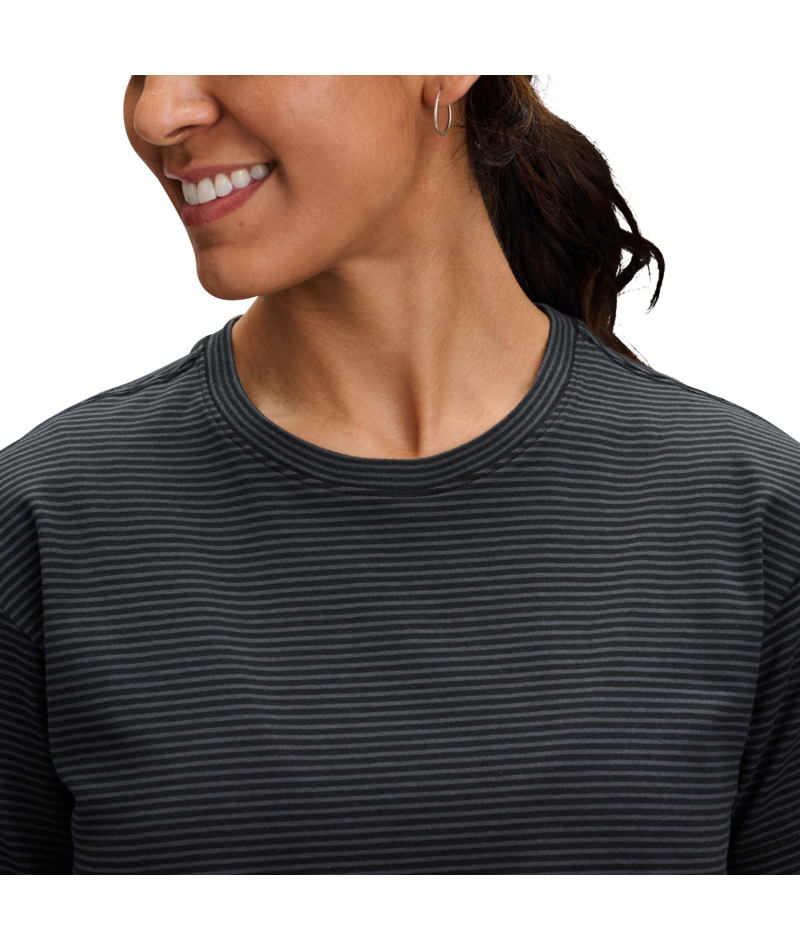 BLACK DIAMOND - W BD STRIPE CROP SS TEE
