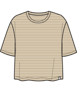 BLACK DIAMOND - W BD STRIPE CROP SS TEE