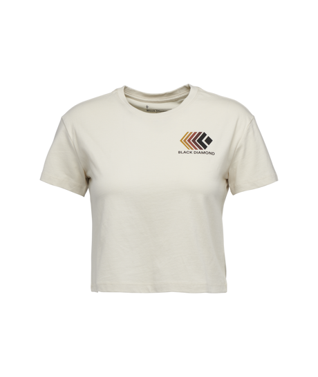 BLACK DIAMOND - W FADED CROP SS TEE