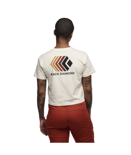 BLACK DIAMOND - W FADED CROP SS TEE