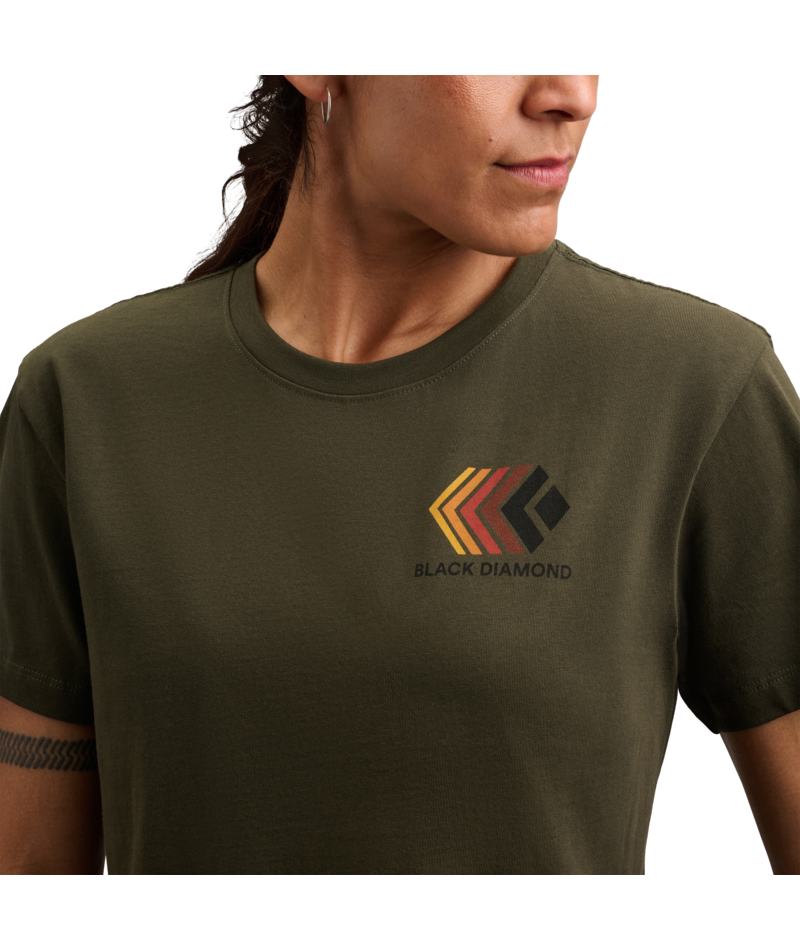 BLACK DIAMOND - W FADED CROP SS TEE