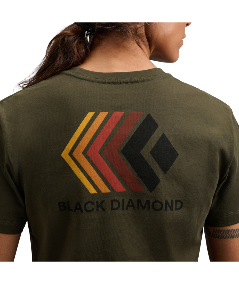 BLACK DIAMOND - W FADED CROP SS TEE