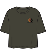 BLACK DIAMOND - W FADED CROP SS TEE