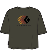 BLACK DIAMOND - W FADED CROP SS TEE