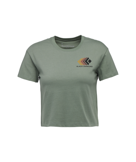 BLACK DIAMOND - W FADED CROP SS TEE