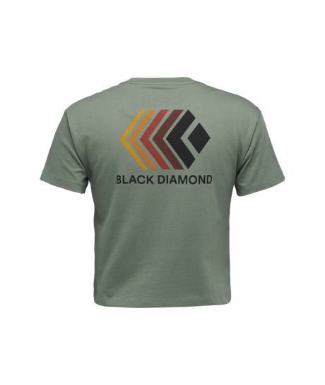 BLACK DIAMOND - W FADED CROP SS TEE
