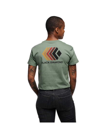 BLACK DIAMOND - W FADED CROP SS TEE