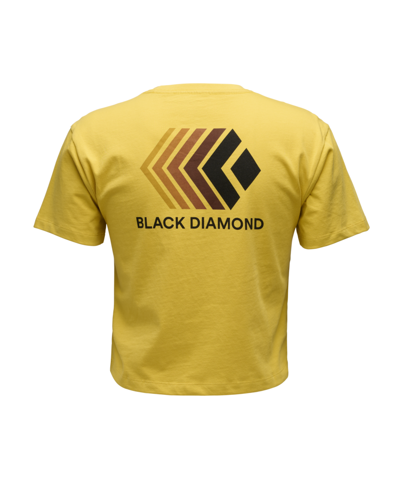 BLACK DIAMOND - W FADED CROP SS TEE