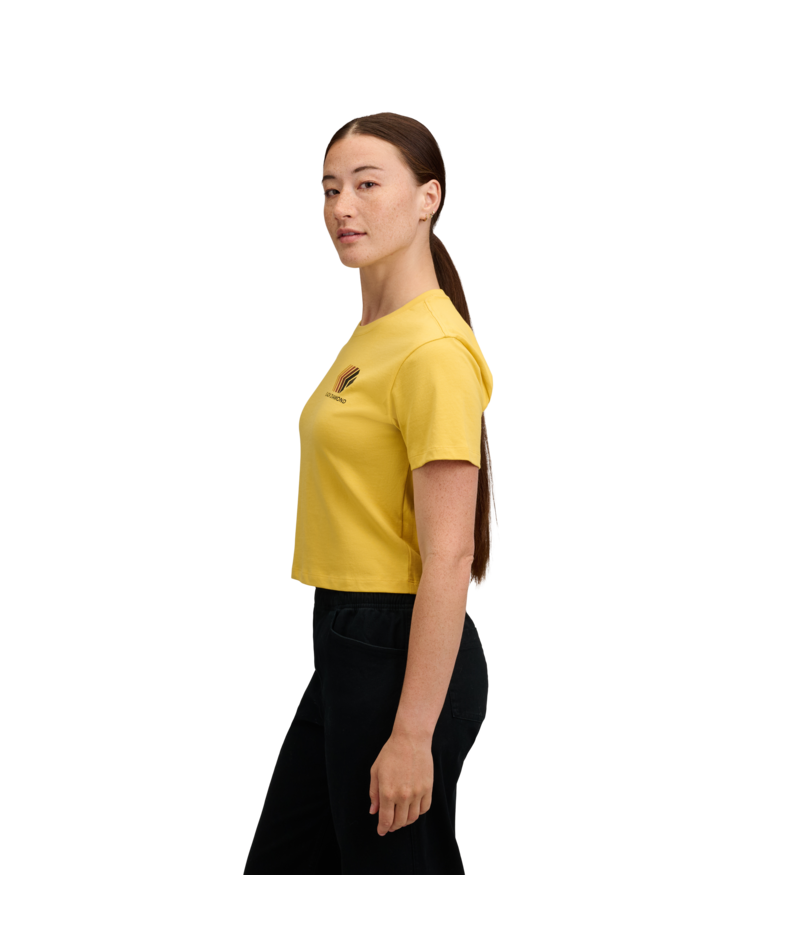 BLACK DIAMOND - W FADED CROP SS TEE