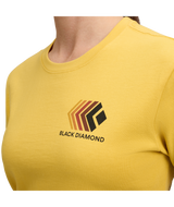 BLACK DIAMOND - W FADED CROP SS TEE