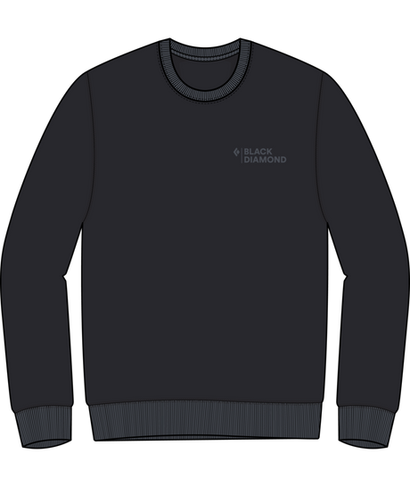 BLACK DIAMOND - M MINI STACKED CREWNECK