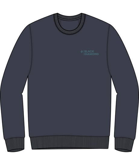BLACK DIAMOND - M MINI STACKED CREWNECK