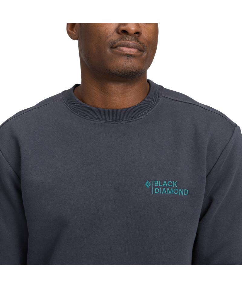 BLACK DIAMOND - M MINI STACKED CREWNECK