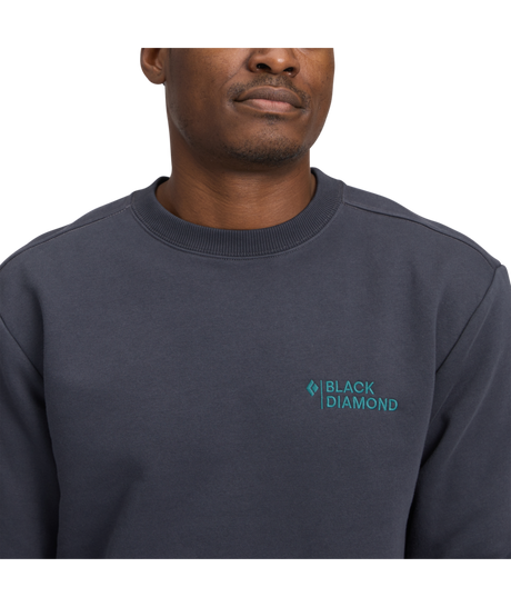 BLACK DIAMOND - M MINI STACKED CREWNECK