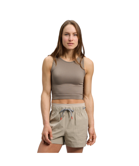 BLACK DIAMOND - CAMISETA DE TIRANTES SIN COSTURAS CON CANALÉ W