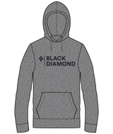 BLACK DIAMOND - M MINI STACKED PO HOODY