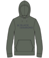 BLACK DIAMOND - M MINI STACKED PO HOODY