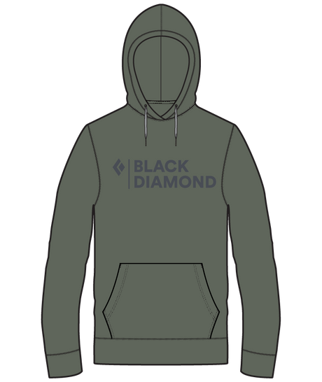 BLACK DIAMOND - M MINI STACKED PO HOODY
