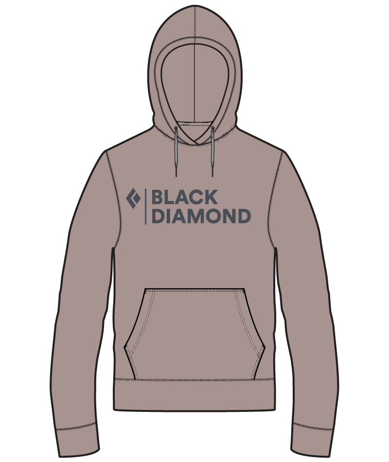 BLACK DIAMOND - W MINI STACKED PO HOODY