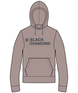 BLACK DIAMOND - W MINI STACKED PO HOODY