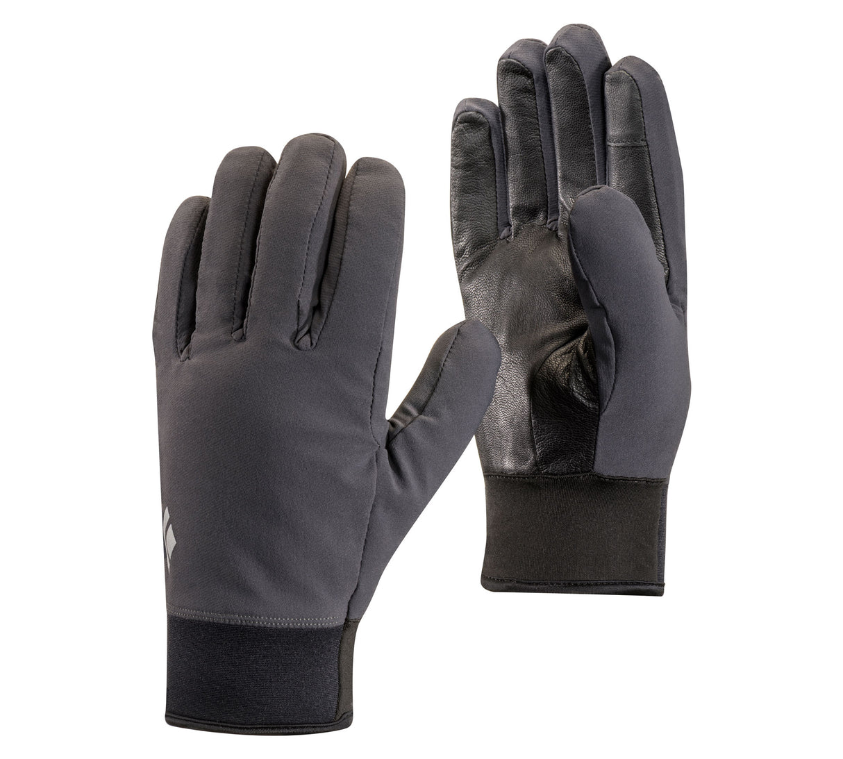 Mittelschwere Softshell-Handschuhe in der Farbe Black Diamond