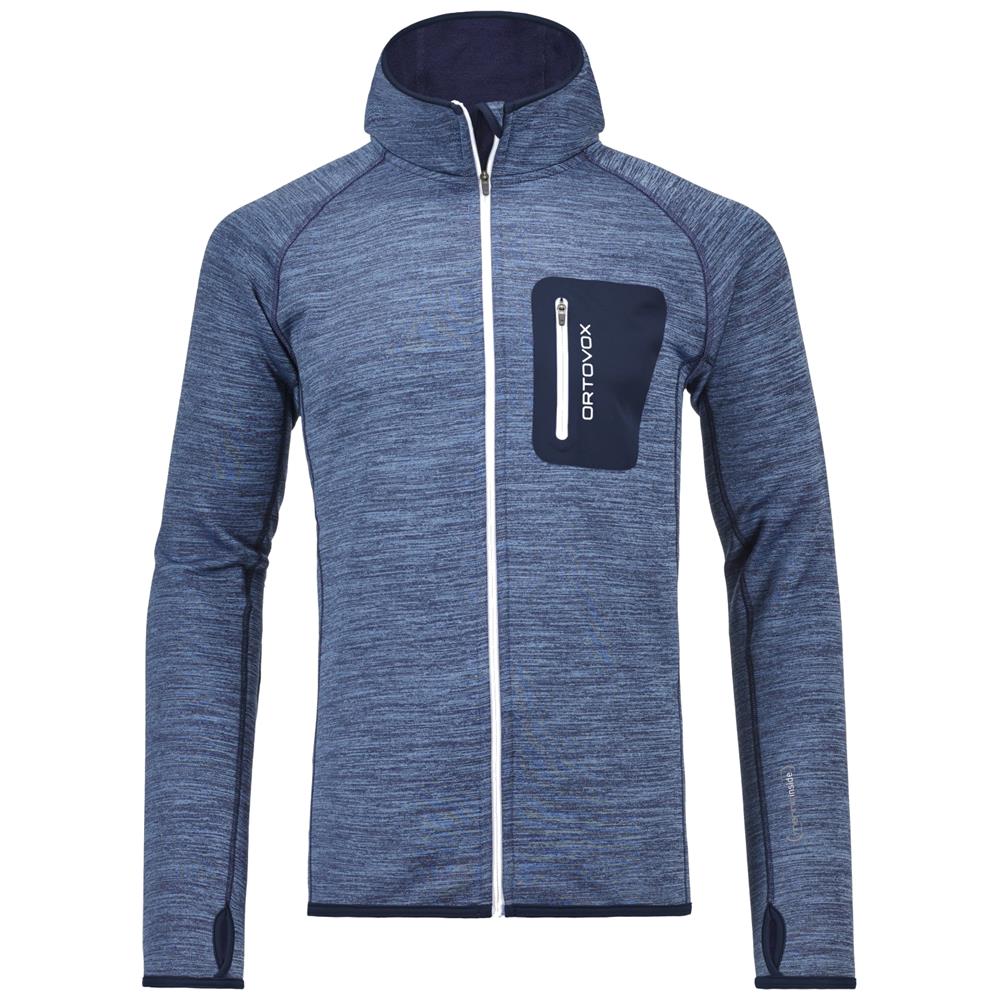 Maglia Ortovox Fleece Melange Hoody Blu M