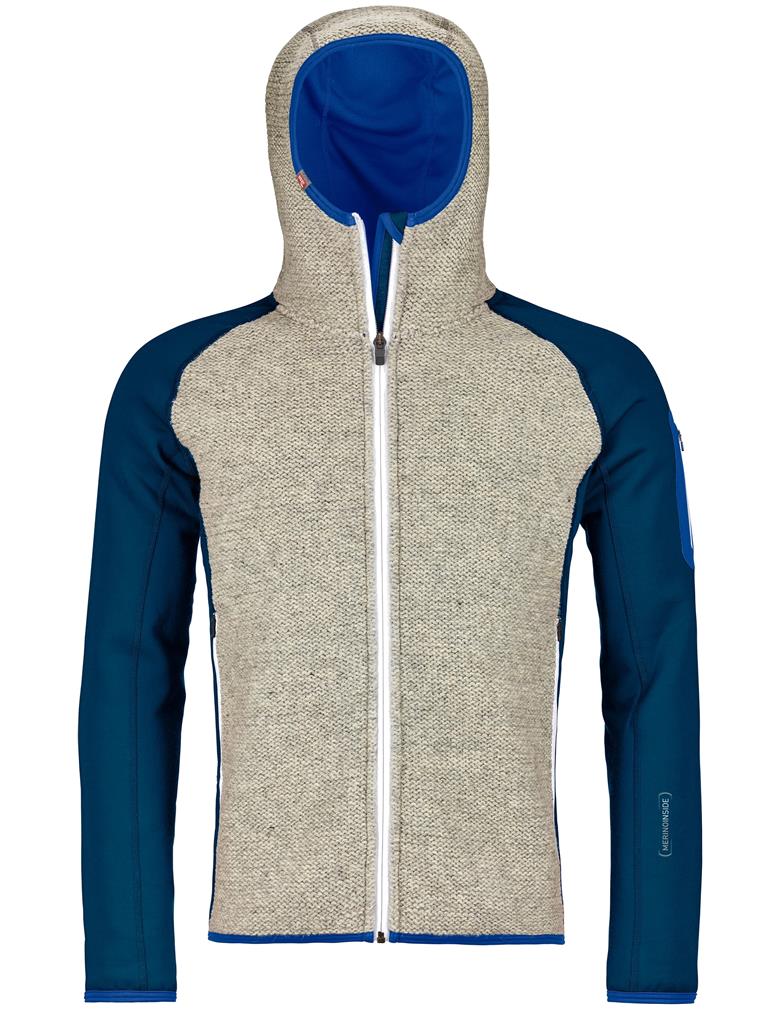 Ortovox fleece plus classic knit hoody uomo