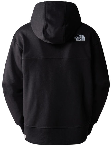 The north face essential full zip felpa con cappuccio