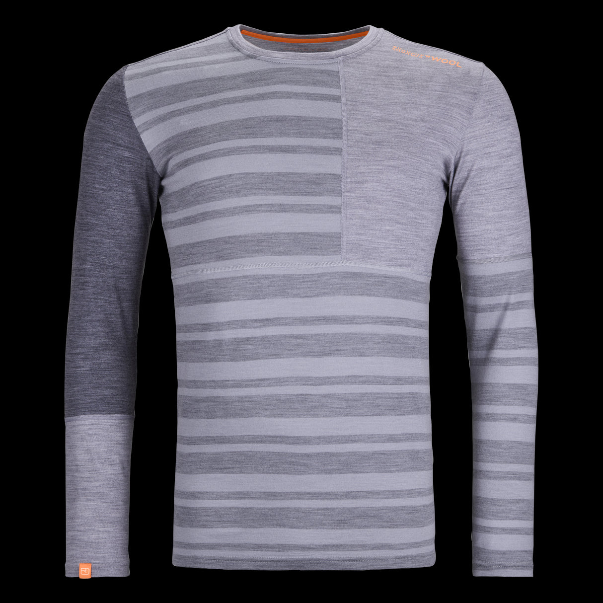 Ortovox 185 rock'n' wool long sleeve uomo