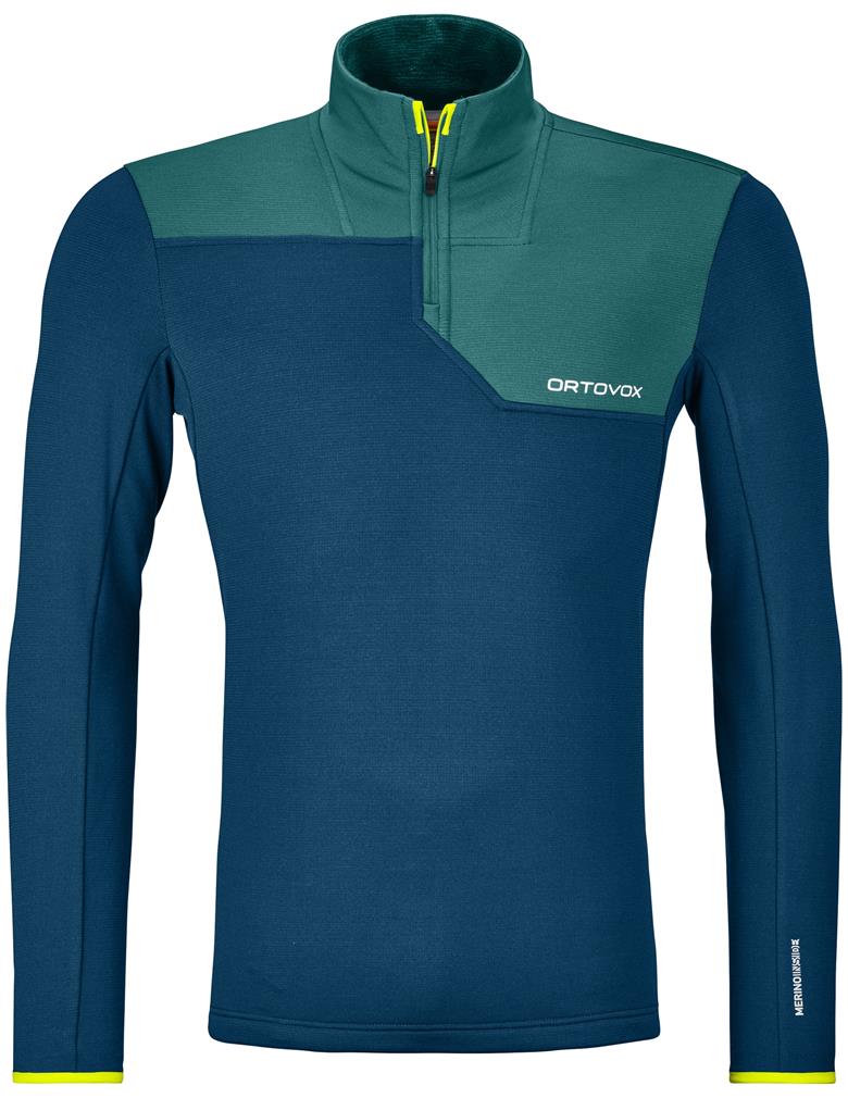 Ortovox fleece light zip neck uomo