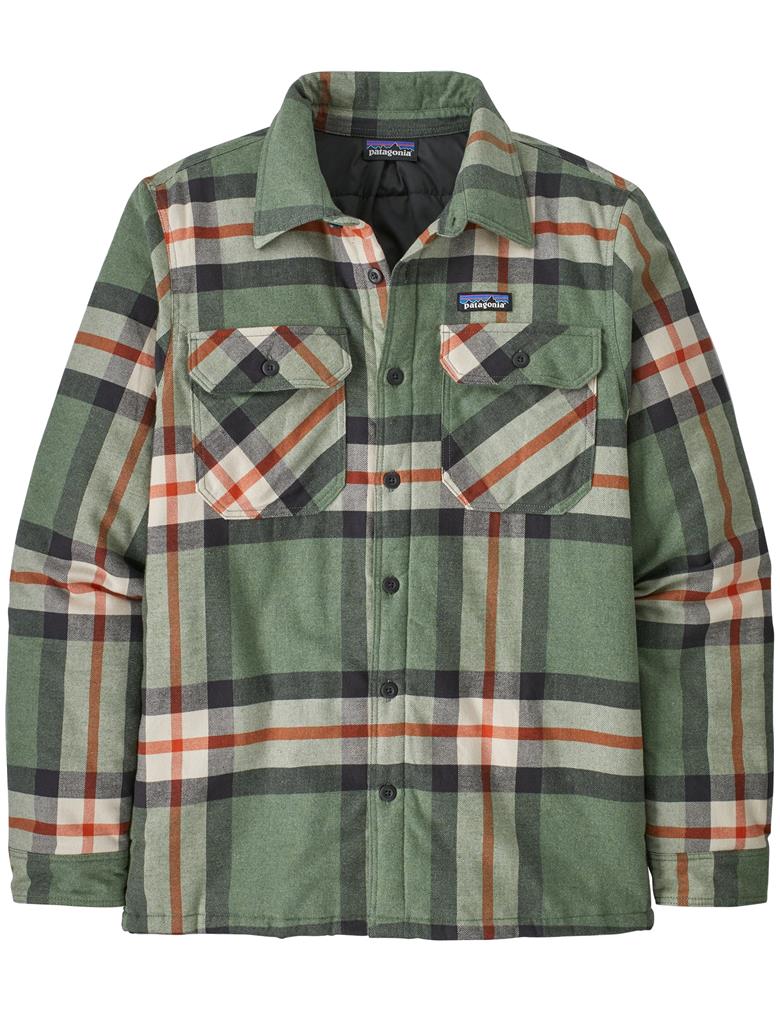 Patagonia insulated organic cotton midweight fjord flannel shirt uomo