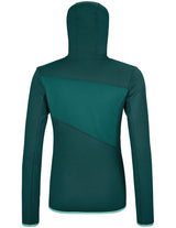 Maglia in lana merino Ortovox fleece grid hoody donna