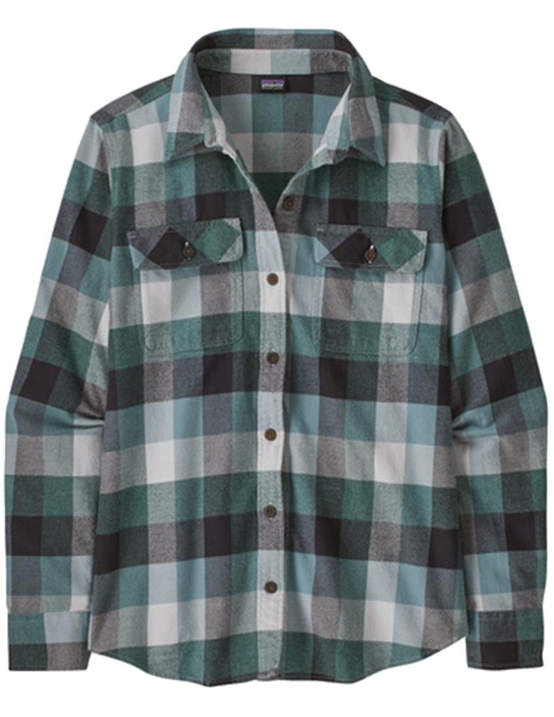 Patagonia organic cotton midweight fjord flannel shirt donna