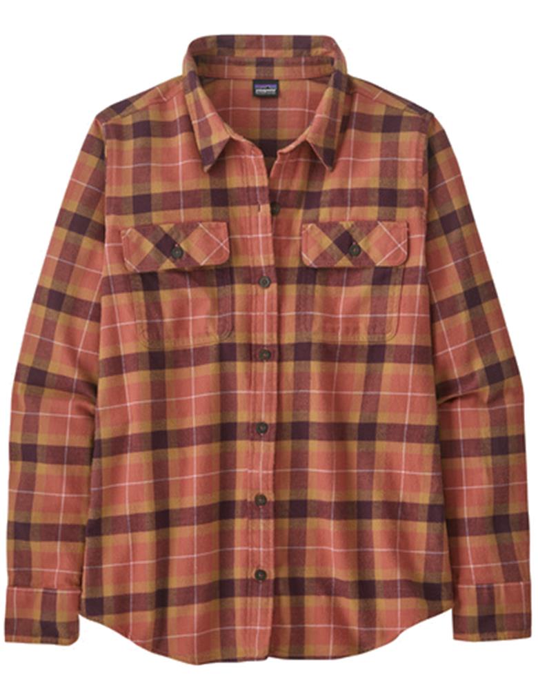 Patagonia organic cotton midweight fjord flannel shirt donna