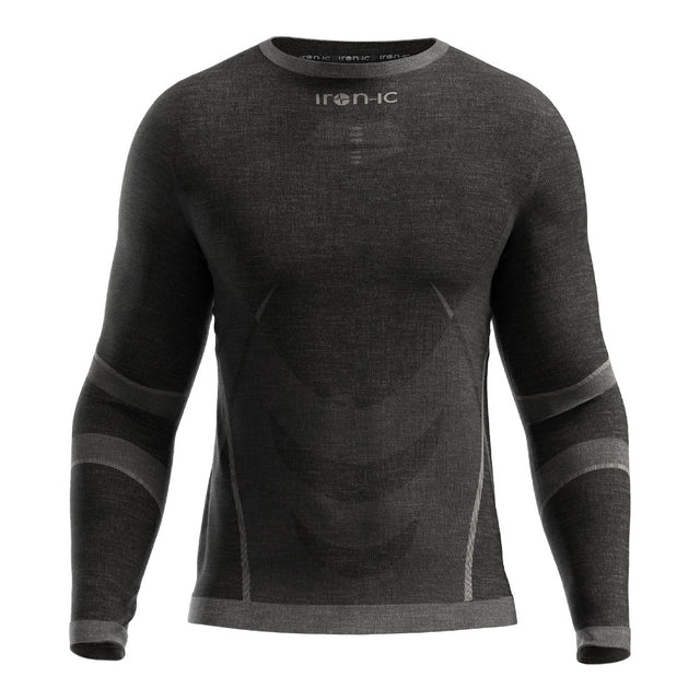 Iron-ic Maglia baselayer termica Merino 70 Ultra Warm uomo manica lunga 