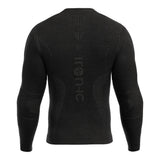 Iron-ic Maglia baselayer 1/2 zip Merino 40 Thermic uomo manica lunga 