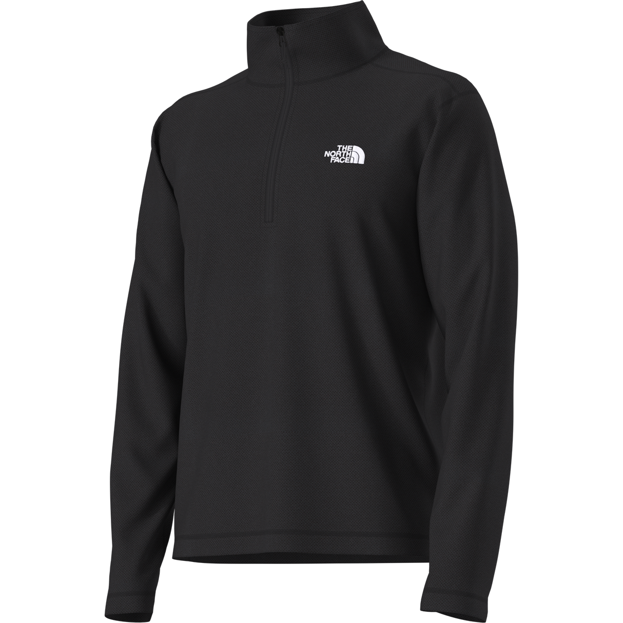 The North Face - Textured Cap Rock 1/4 Zip da uomo - TNF BLACK HEATHER - vista alternativa 2