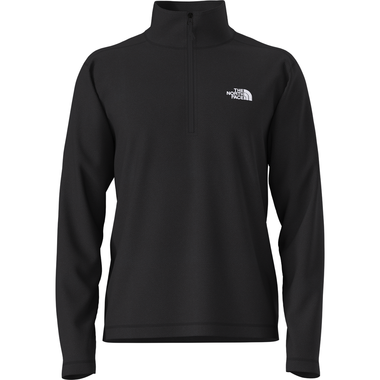 The North Face - Textured Cap Rock 1/4 Zip da uomo - TNF BLACK HEATHER - vista principale