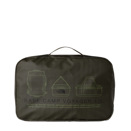 The North Face - Base Camp Voyager Duffel 42l Base Camp - New Taupe Green-TNF Black - vista alternativa 5